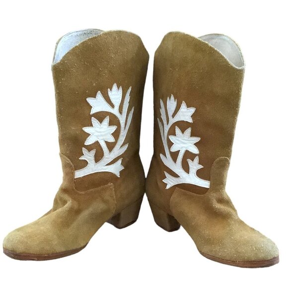 Miguelito 2200 Tamaulipeca Suede Dance Boot 7 7.5 Daniela Alvarez Dancing Boots - Picture 2 of 10